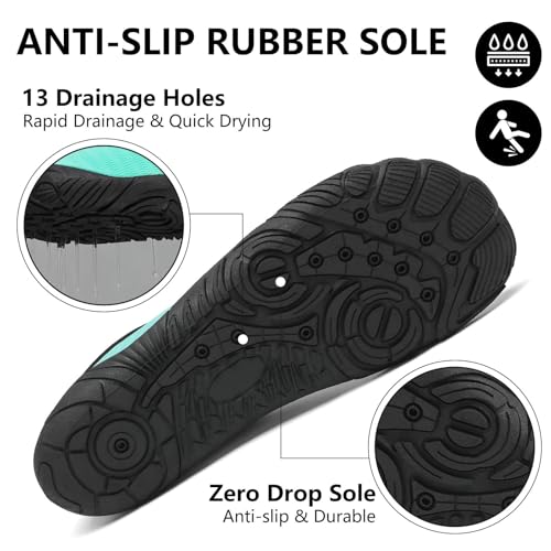 Image of Mishansha Womens Mens Water Swim Shoes Wide Toe Box Barefoot Shoes US Size 5.5-13.5 Women / 3-11.5 Men