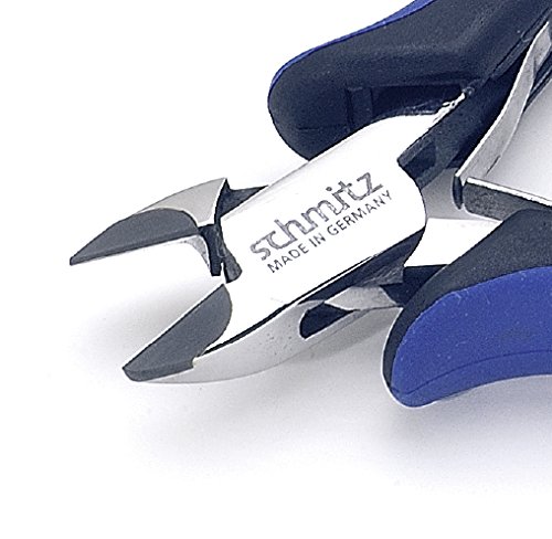 Alicates de corte diagonal Schmitz 140mm cabeza ovalada con bisel para electrónica ESD 3