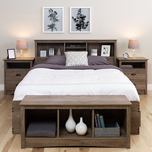 Prepac Full / Queen Headboard,Drifted Gray #TOP3