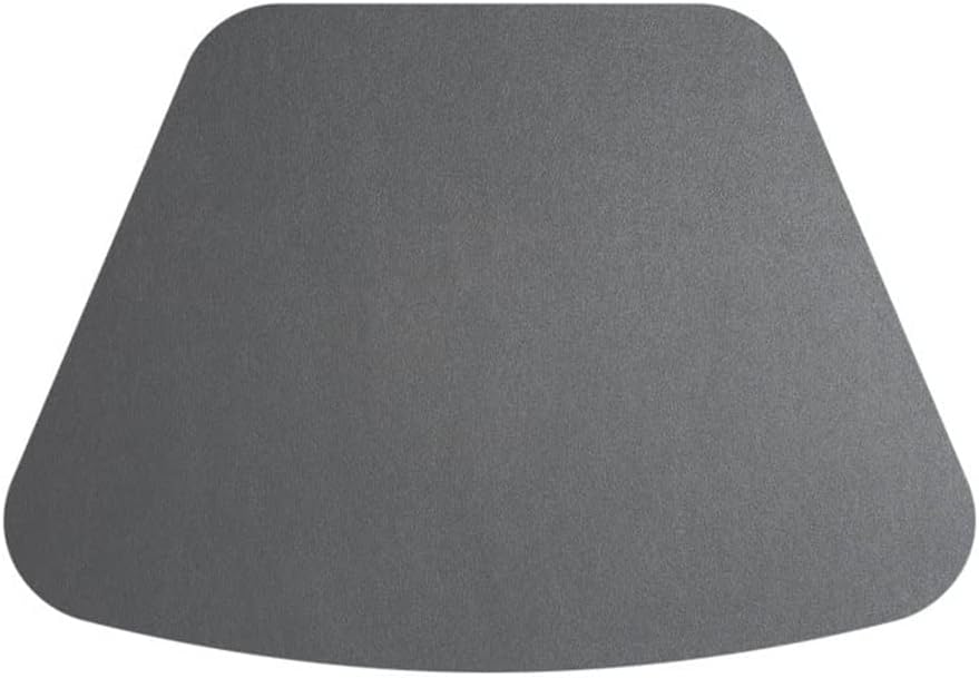 4 Pcs Leather Fan-Shaped Round Table Placemat Table Mat Heat Insulation Pad Decorative Mat for Home Restaurant (Color : F)