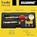 IRODA SolderPro Original 50K Butane Soldering Iron Kit 4-in-1 Cordless 30-70W Pro Grade | 18s Heat-Up Multi-Function Heat Tool with Case & Tips