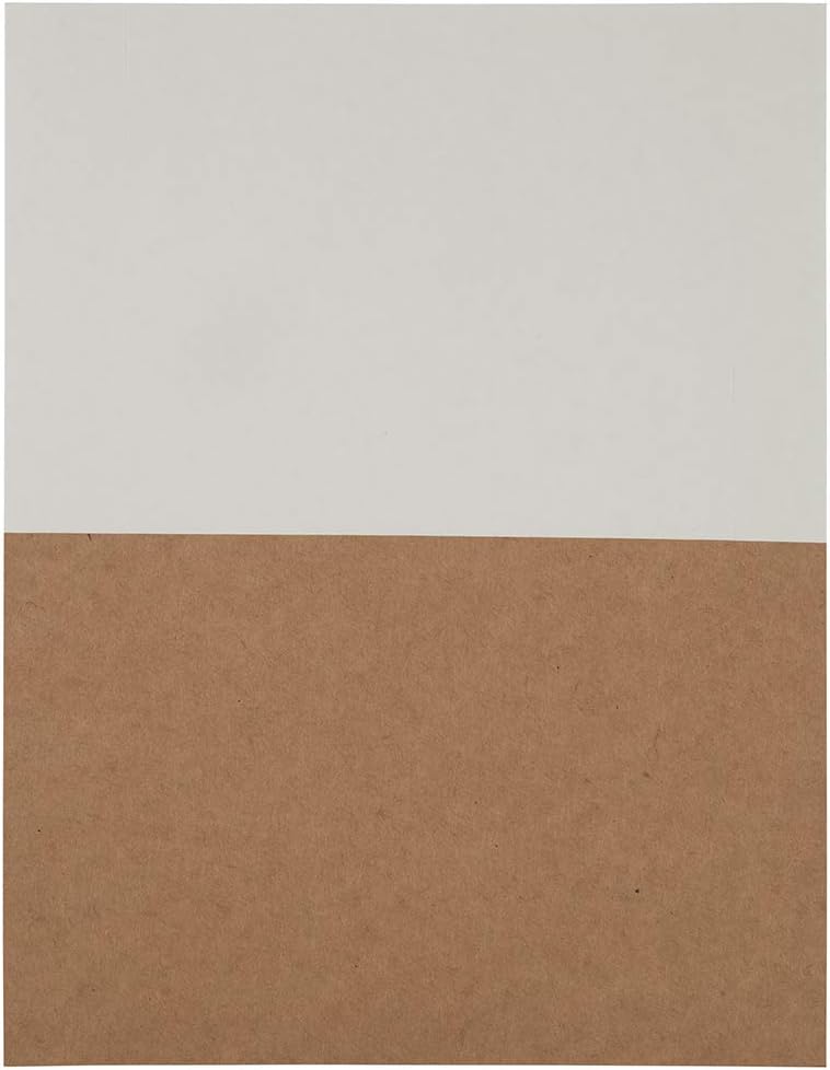 JAM PAPER Shipping Labels - Half Page - 5 1/2 x 8 1/2 - Brown Kraft - 50/Pack - Image 4