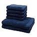 Produktbild Möve - 6 teiliges Frottier-Set - Superwuschel (4 X Handtuch 2 X Duschtuch im Set) - 520 g/m2 - Baumwolle - Walkfrottee - saugstark - weich und flauschig - Deep sea