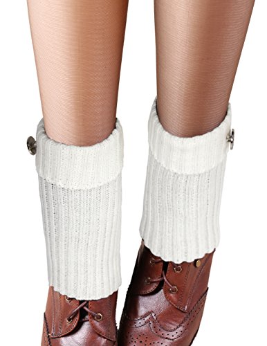 Dahlia Women's Leg Warmers & Boot Cuffs - Synthetic Wool, Cable Knit2