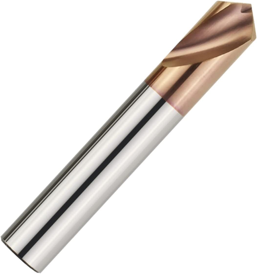 Carbide Drill Bit -60 90 120 Degree Spot Drill Center Drill Guide Hole Chamfer Machine Tool Stub Spotting Location Center Bit (Color : HRC55, Hole Diameter : D4x50L)