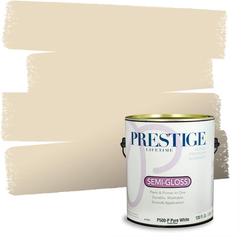 PRESTIGE Paints Interior Paint and Primer In One, 1-Gallon, Flat, Comparable Match of Benjamin Moore* Warm Apple Crisp*