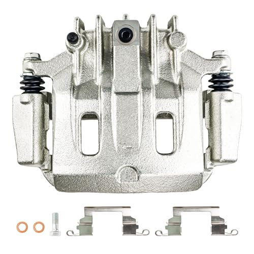 Image of KAX Disc Brake Caliper Assembly with Bracket for 2000-2004 F250 Super Duty, 2000-2004 F-350 Super Duty, 2000-2005 Excursion, Rear Left Driver Side