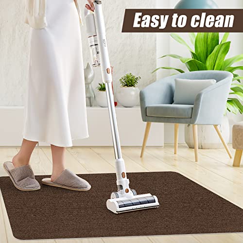 Image of Sycoodeal Office Chair Mat for Hardwood Floor,Office Computer Gaming Chair Mat for Tile Floor,Large Floor Protector Rug,Anti-Slip,Easy to Clean,Coffee(48 inchx60 inch)