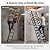 Vohala 12 Steps Attic Ladder Pull Down System, Ceiling Mounted Folding Stairs, Titanium-Magnesium Alloy Material, 1102 lbs Capacity, Retractable Loft Ladder for Garage Basement (Iron)