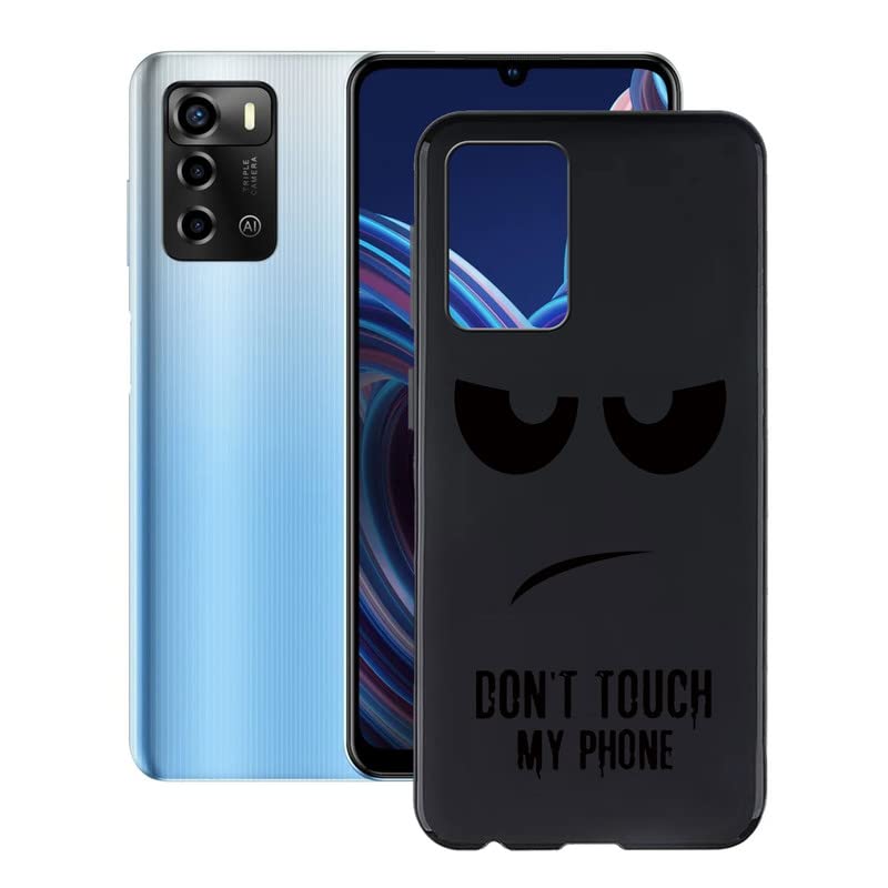 Custodia Morbida In Silicone TPU Per ZTE Blade A72 (6.75 Pollici) - Sottile, Antigraffio E Antiurto - Colore Nero