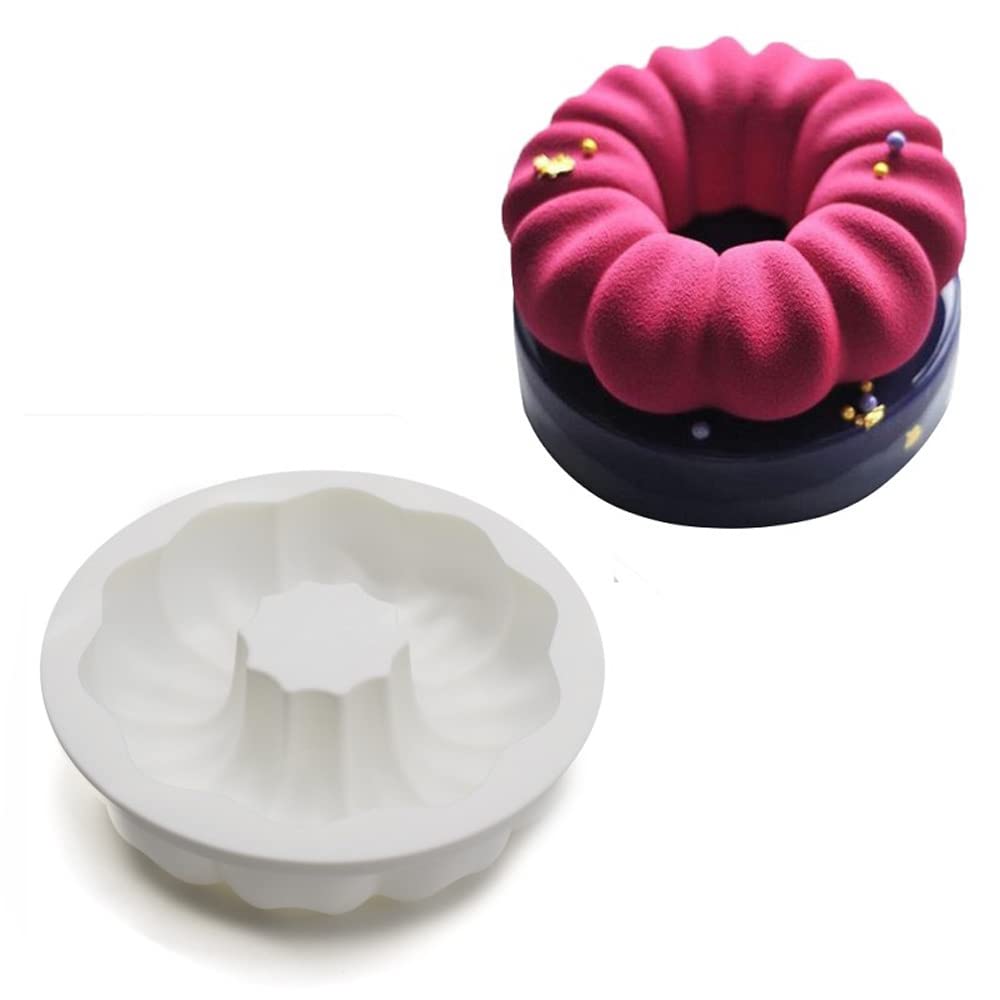 Xiaoshenlu Garland 1 Silicone Mousse Cake Mold, Bakeware Dessert Mousse Diy Chocolate Soap Candle Mould,