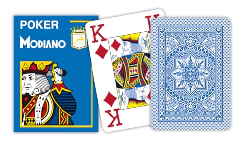 Modiano 430088 Italy Poker 4 Jumbo Index hellblau