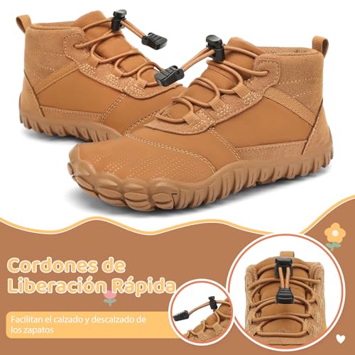 Zapatillas barefoot para niños SAGUARO de trail running con suela flexible y ligera 5