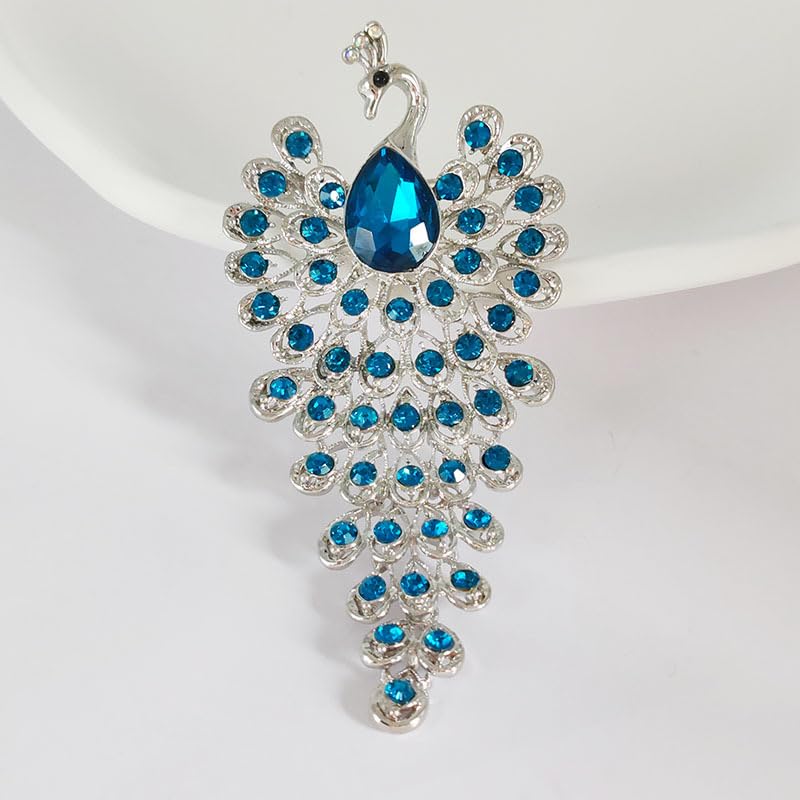 Image of Elegant Floral Brooch Pins for Women, Crystal Pearl Rhinestone CZ Flower Lapel Pin Wedding Party Exquisite Brooches and Pins for Women Ladies