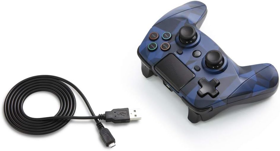 Snakebyte GAME:PAD 4S Wireless Controller and its charging cable.