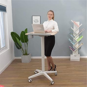 Lectern Podium Stand, Lectern Podium Stand,Lifting Podium Mobile Training Standing Desk Laptop Square Table Ideal for Sermons and Presentations