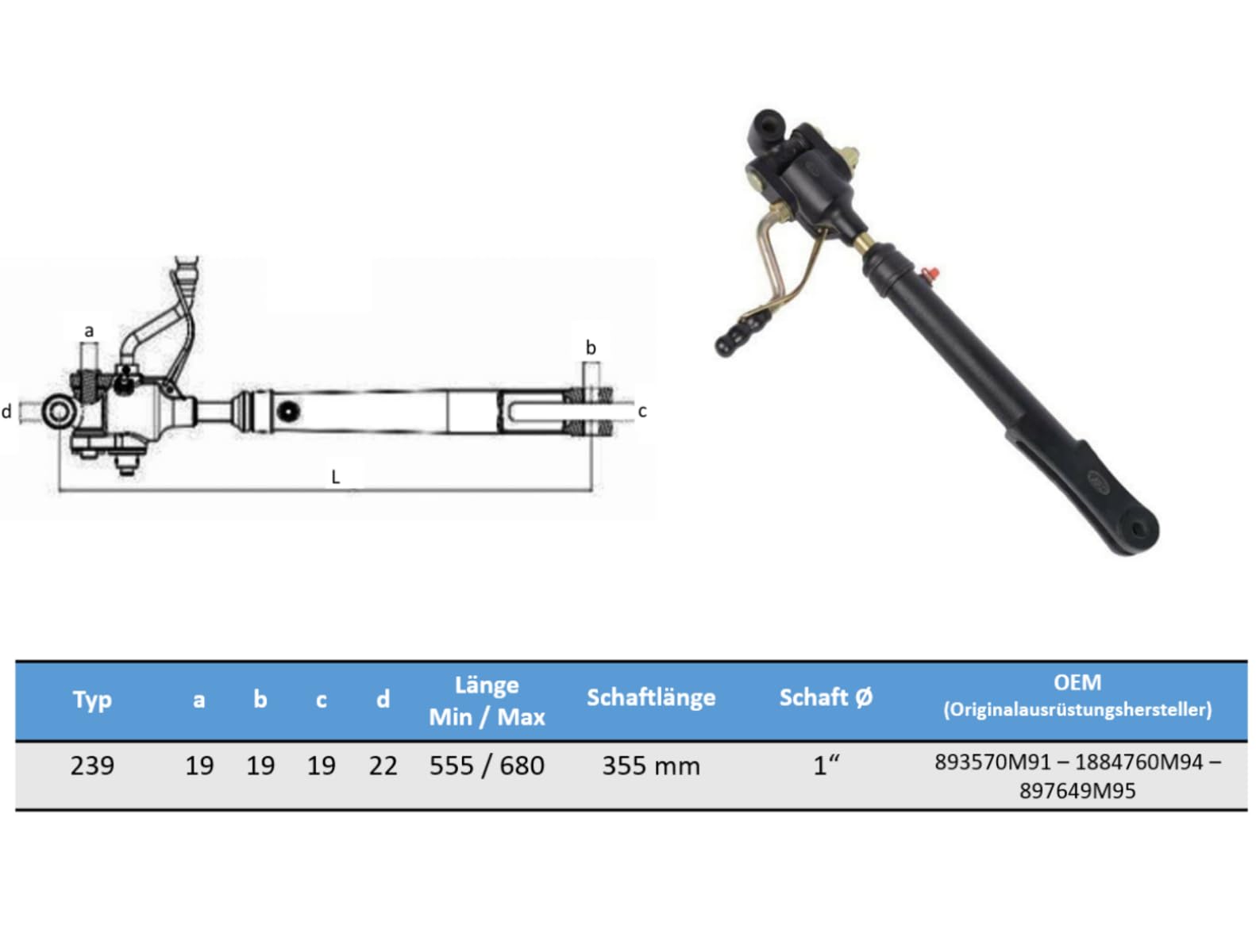Braccio sollevamento laterale regolabile - trattori Massey Ferguson MF 165 MF 165, 175,178,185, 360, OEM 893569 M92 1884760 M94 trattore
