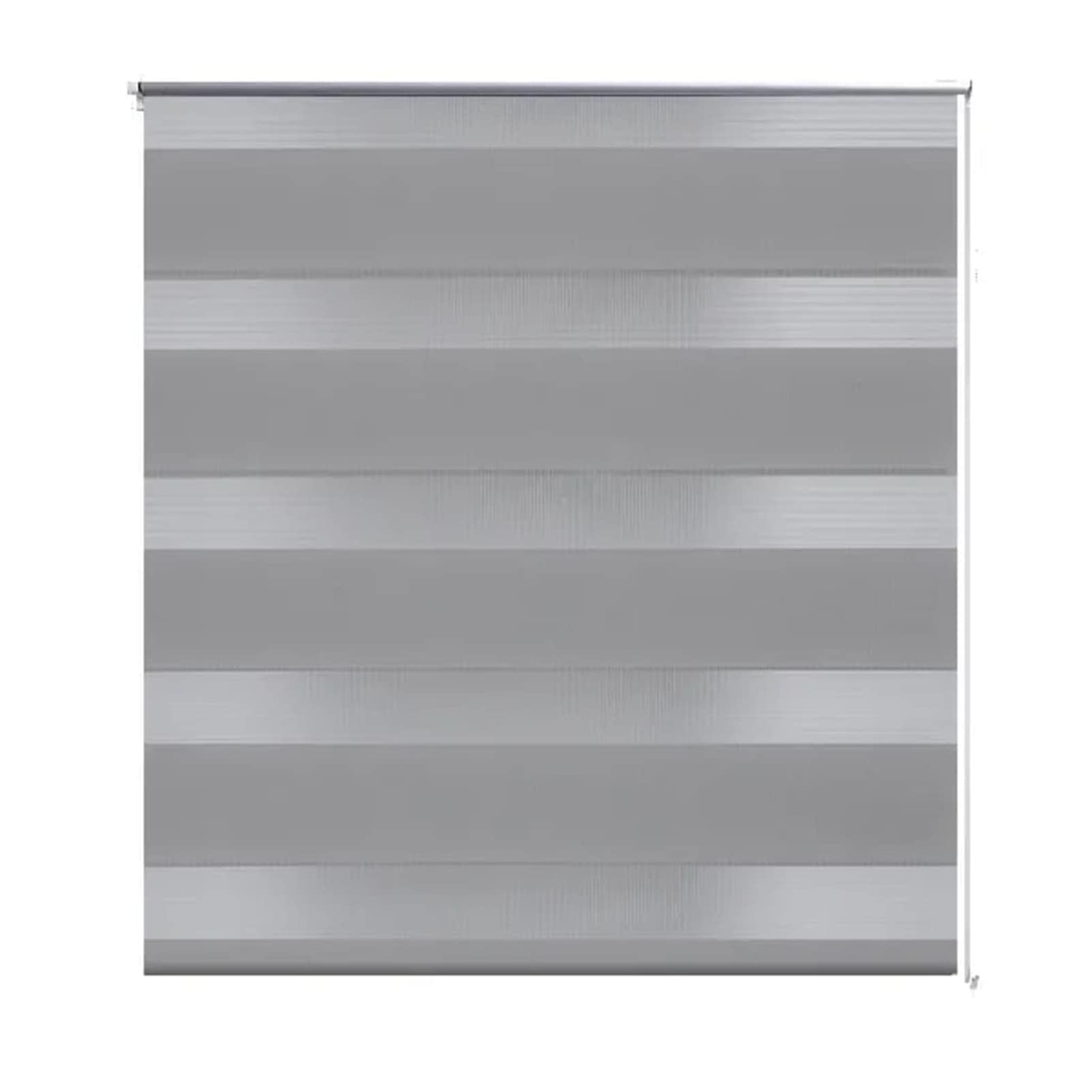 Zebra roleta 90 x 150 cm, szara, roleta zaciemniająca, zasłona dekoracyjna, do użytku wewnątrz i na zewnątrz