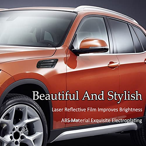Dwarfoo 1 Pair Auto Suv Universal Car Side Mesh, Universal Car Side Mesh, Vent Air Flow Fender Decoration Sticker, Car Side Mesh Vent Decoration Fit For All Cars (Carbon Fiber) #TOP6