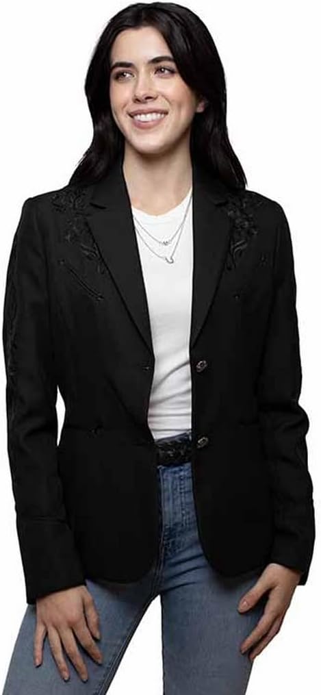 Scully Western Jacket Womens Two Button Embroidered Blazer F0_PL-733