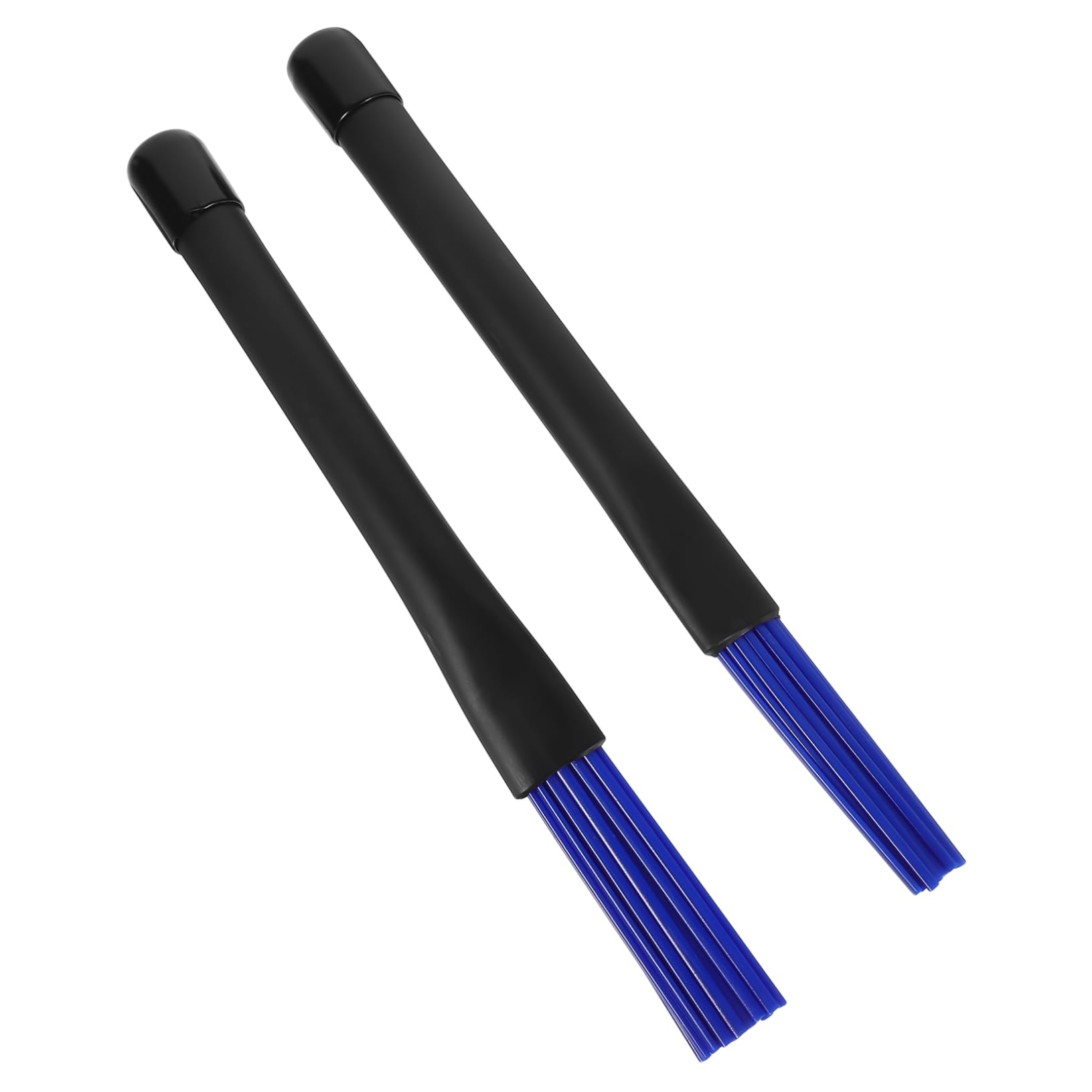 2 Piezas Cepillo Retráctil de Plástico para Batería Jazz y Percusión para Principiantes Color Azul