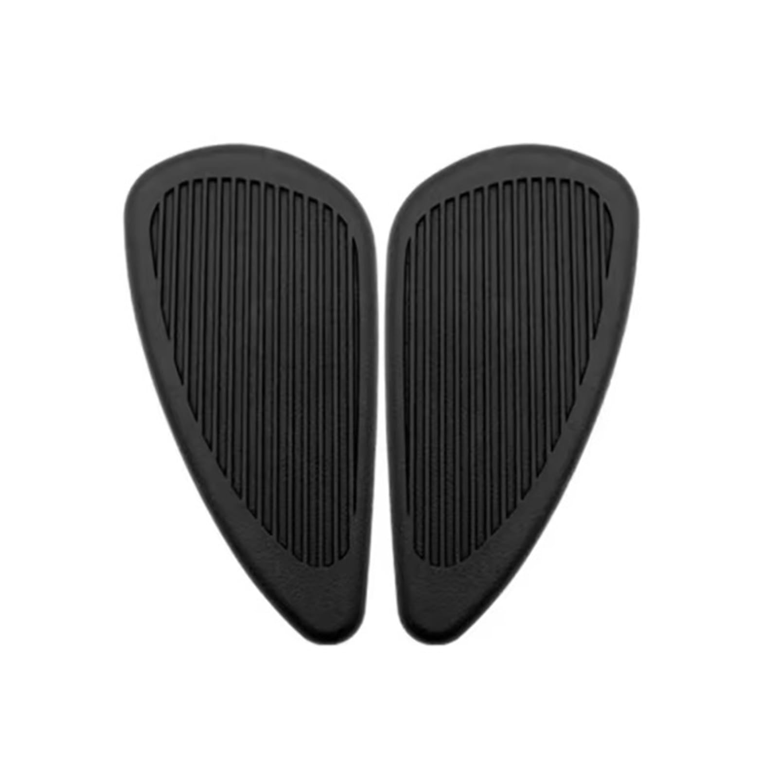 Płyta ochronna zbiornika 1 para motocykl motocykl zbiornik nakolanniki naklejki klasyczny Retro zbiornik paliwa gazowego podkładka gumowa osłona ochronna część osłony(Black)