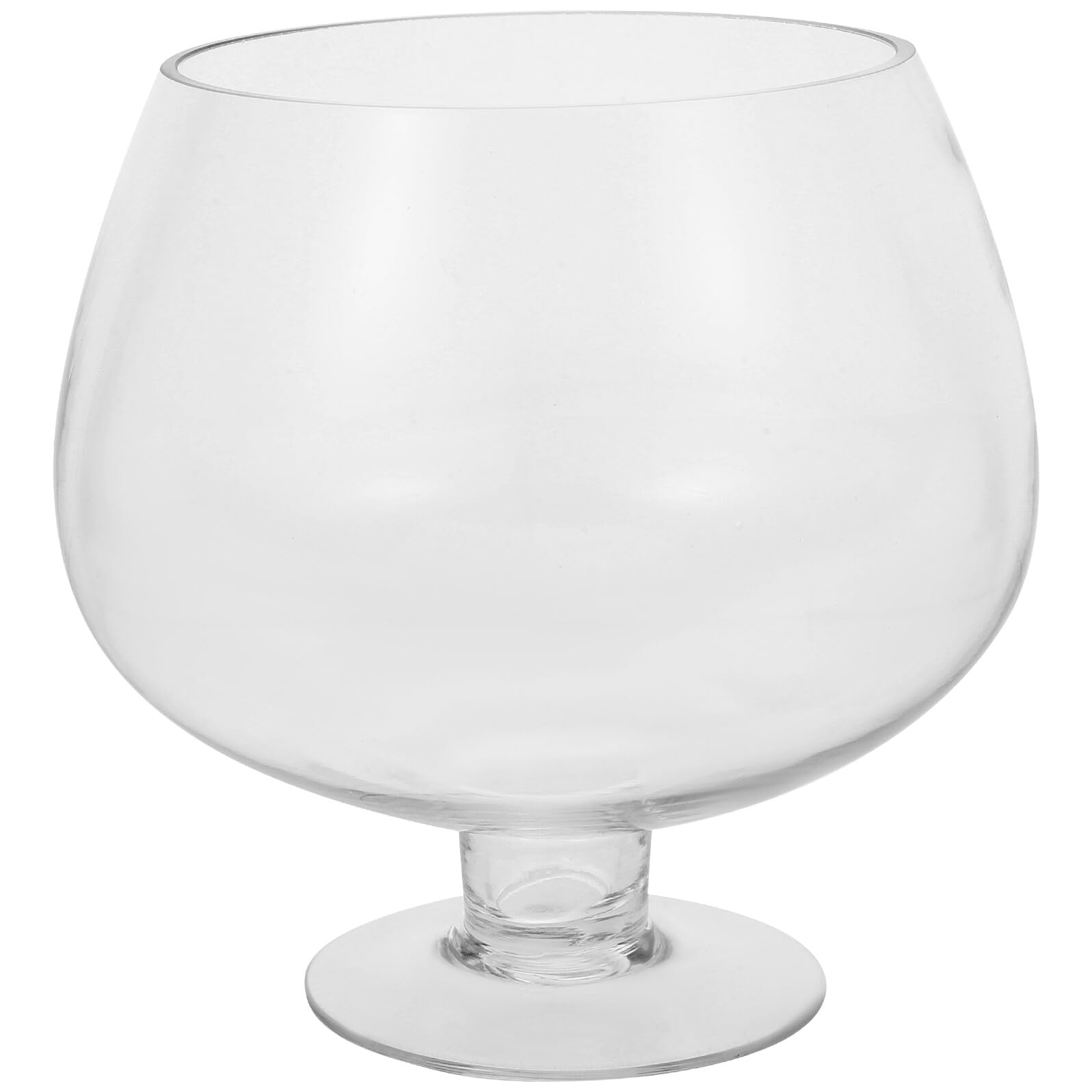 Aquarium de bureau transparent Homoyoyo, petit bocal en verre rond pour poisson et plante