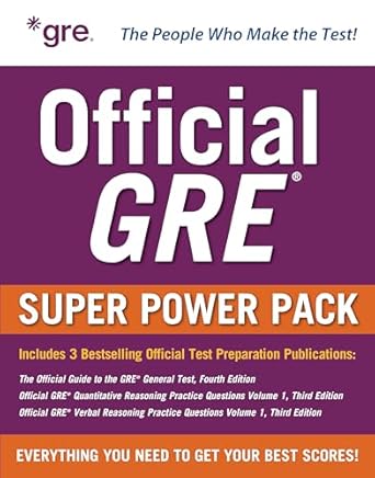 Official GRE Super Power Pack, Third Edition: Official Guide to t...