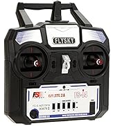 Flysky FS-i4 AFHDS 2A 2.4GHz 4CH Radio System Transmitter for RC Helicopter Glider with FS-A6 Rec...