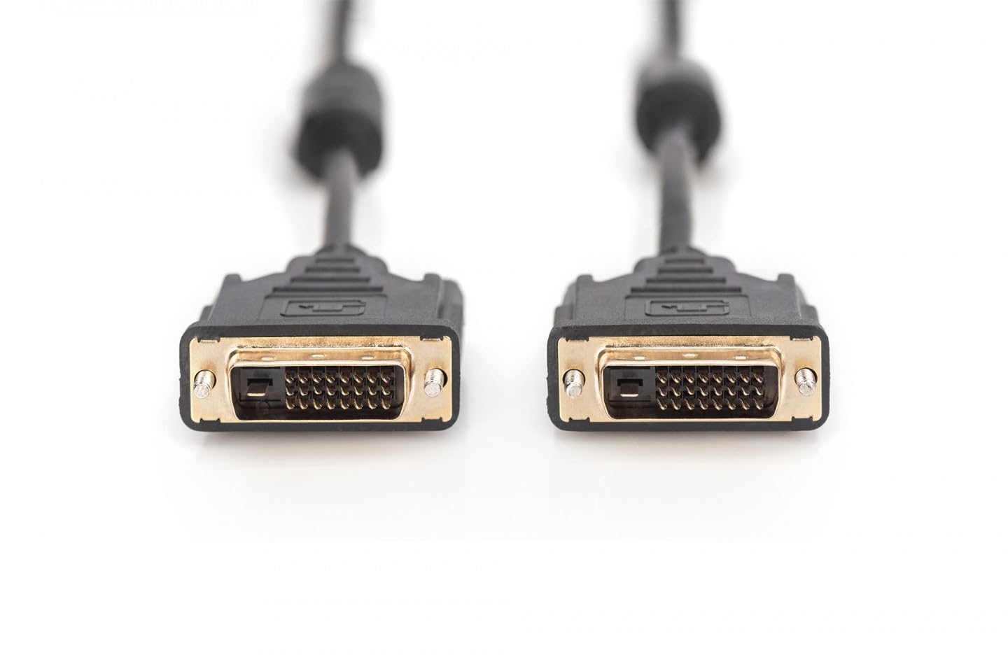 DIGITUS Cavo di collegamento DVI 2.00 m AK-320108-020-S rotondo, doppia schermatura, colore: Nero