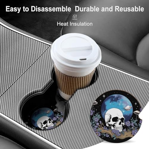 4PCS Posavasos para portavasos de auto 2.56 pulg miniatura 4