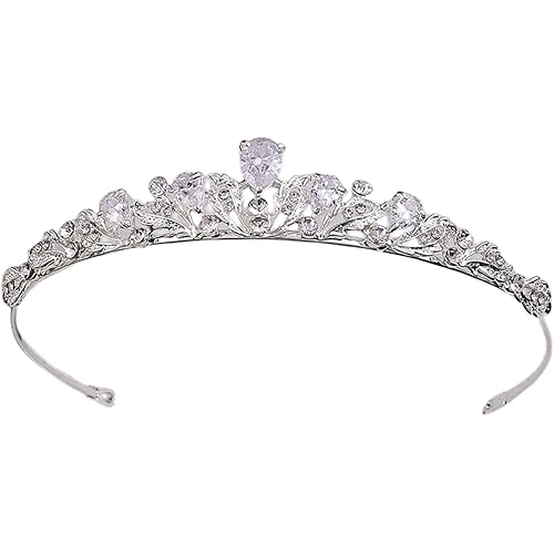 Silver Bridal Tiaras and Crowns for Women and Girls, Rhinestones Wedding Headband, Hair Accessories for Wedding Prom Bridal Party