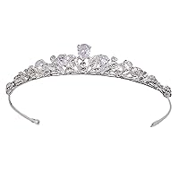 Vista 1 de HONGMEI Tiaras y coronas plateadas para mujeres y niñas, diadema de boda con diamantes de imitación, accesorios para el cabello para bodas, bailes