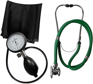 Tiga Pro 1 K1 - Tensiómetro profesional (incluye estetoscopio Rappaport, doble cabeza), color verde TIGA-MED