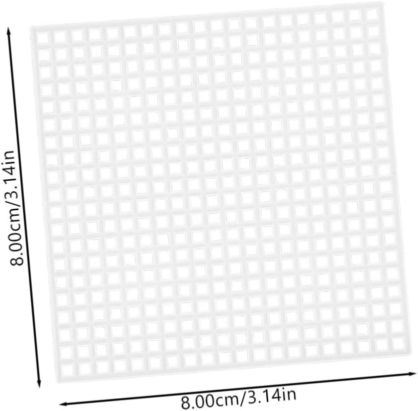 DECORNIJIA 10Pcs Plastic Mesh Sheets for DIY Crafts Durable Embroidery Pads Reusable Mesh Material for Knitting Crochet and Needlework Projects