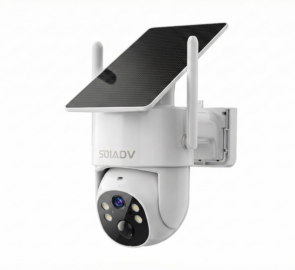 SOIADV Solar Security Camera Wireless Outdoor with 360°View, 2K Color Night Vision, PTZ Camera for Home Security, Battery Powered, Two Way Audio,