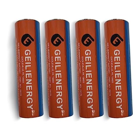 GLEPOWEER 74175 74751 Streamlight Battery Lithium Ion 3.7V 2600mAh Rechargeable Compatible with STRION， PROTAC Series Flashlight (4 Pack 74175 Battery) Cover