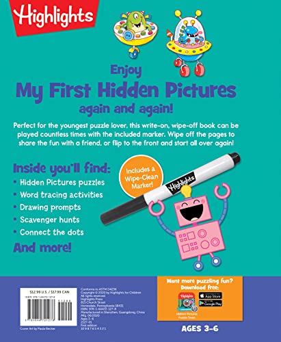 Write-On Wipe-Off My First Hidden Pictures (Write-On Wipe-Off My First Activity Books) #TOP1