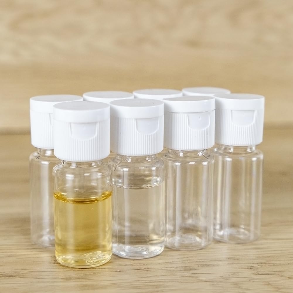 2 oz PET Squeeze Bottles with White Flip Cap Hand Sanitizer Bottle Travel Refillable Container for Shampoo Lotion Cream Body Soap-100 Pack