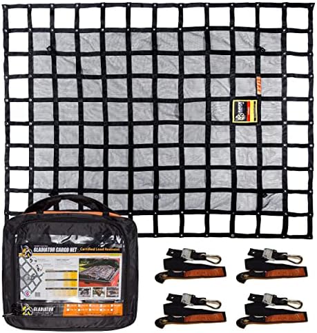 Gladiator Cargo Nets - Heavy Duty Truck Cargo Net - Large (LGN-100) 8.75' x 10' ft.