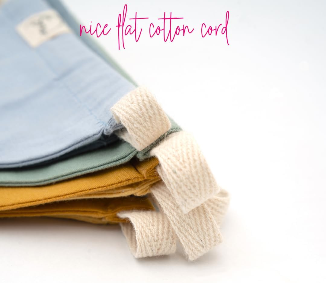 9.2Ft-10pcs Organic Cotton Bunting for Nursery Décoration - Pennant Banner Flags, Banners,Triangle Fabric Garland - Perfect for Baby Showers & BD Parties as Well as Playroom Decor for Boys & Girls - Image 7