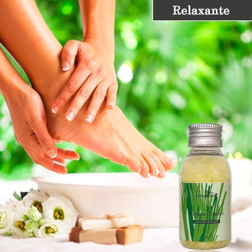 Kit 3 Sais De Banho e 3 Espumas para Banheira Hidromassagem Lavanda Alecrim Capim Limao 60ml