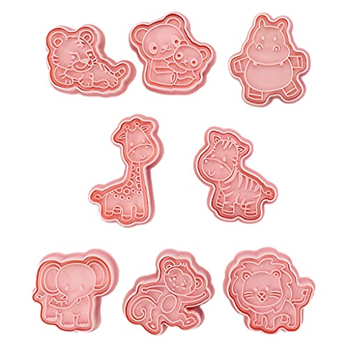 8 moldes para repostería de panda para fondant, herramienta de decoración de pasteles, cortador de tartas de grado alimenticio