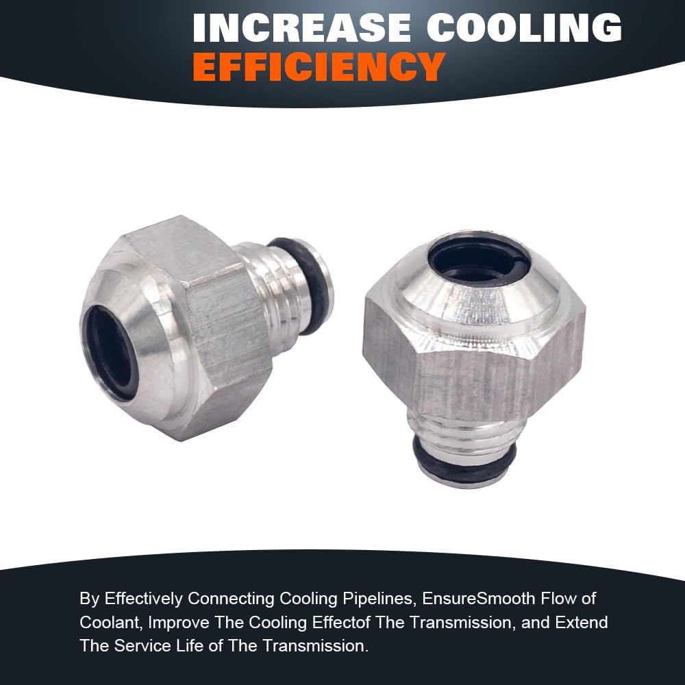 Engine Coolant Radiator Line Quick Connector for 2004-2006 Cadillac CTS, Plastic And Aluminum, 2.8/3.6 Liter Engine, V6 Radiator Transmission Cooler Oil Tube Line Fittings Connector(0028)
