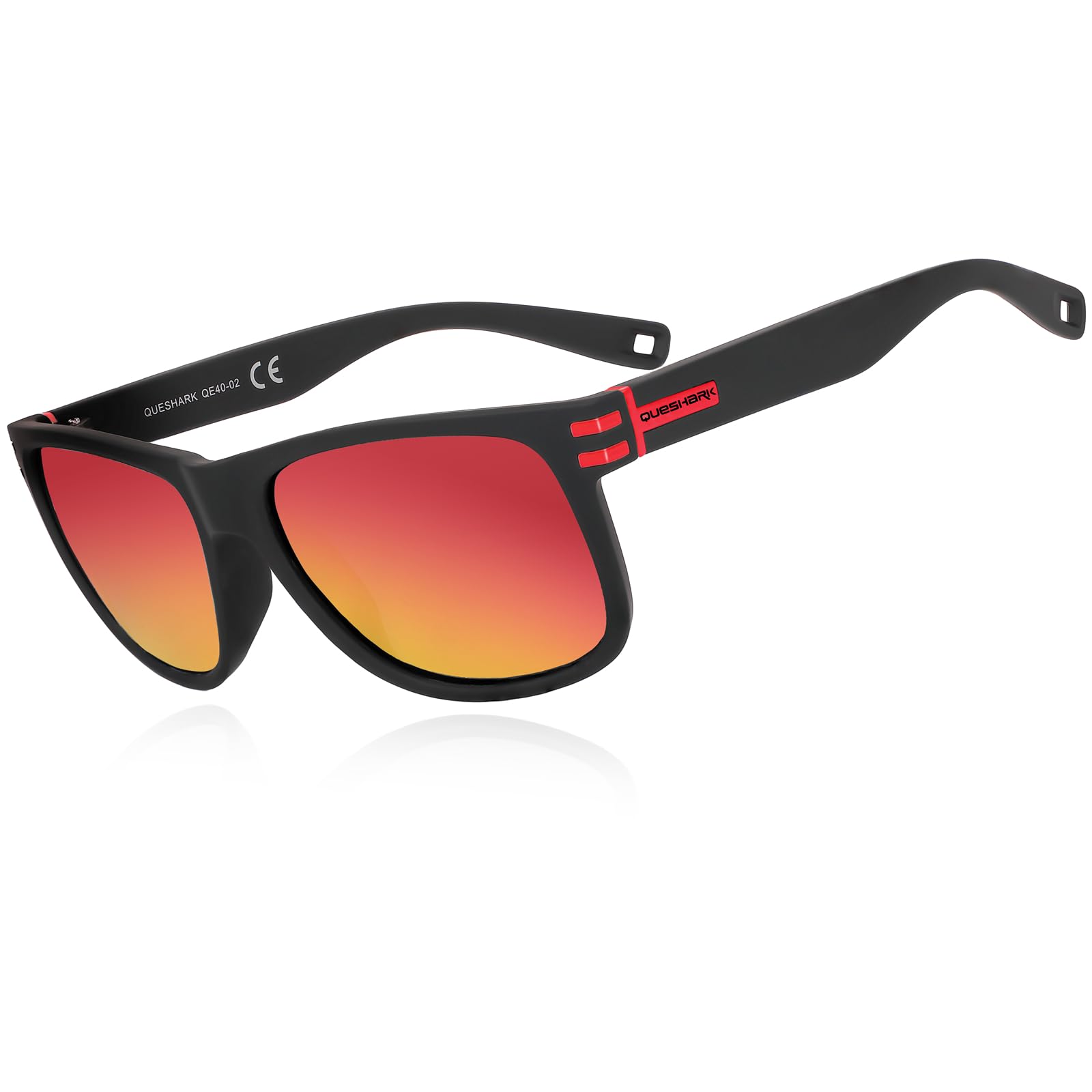 Queshark Occhiali da Sole da Uomo, Lusso Retro Vintage Ultraleggero, UV400 Occhiali da Sole Polarizzati Per Guida Corsa Pesca Escursionismo Golf