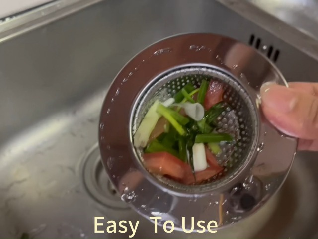 Colador para fregadero de cocina de acero inoxidable 4.5 pulgadas miniatura 7