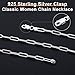 Paperclip Chain Necklace for Women 3mm Silver Paperclip Chain Necklace for Women Diamond Cut Silver Chain Necklace for Women 18 Inches Sterling Silver Paperclip Necklace Chain Link Necklace for Women