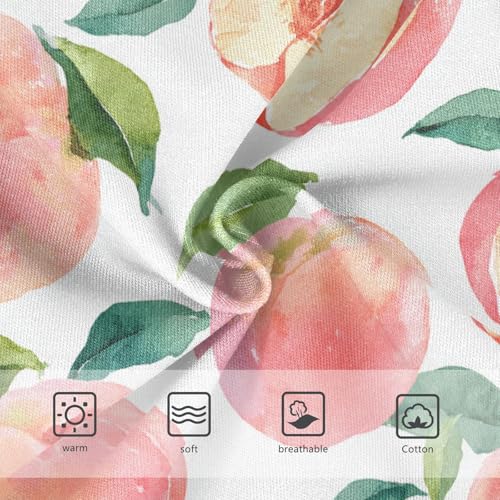 Wusikd Peach Fruits Girls' Underwear Cotton Girls Briefs Soft Toddler Underwear 2T3