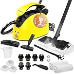 Steam Cleaner, Multipurpose Steamer Cleaner with 38OZ Tank, Portable Handheld Steam Mop with 21 Accessories, Natural Cleaning for Home Use, Floor, Tile, Window, Carpet, WC，Kitchen oil stains