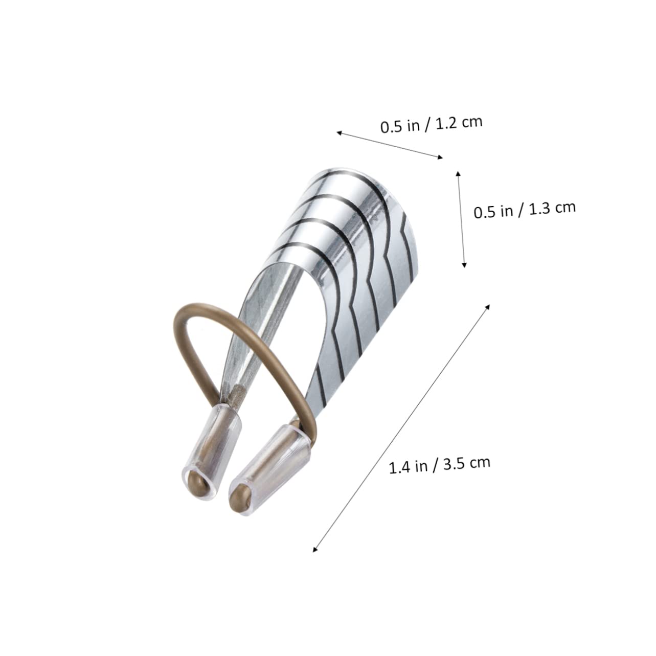 Crystal Nail Art Aluminum Forms 5pcs Reusable Foil Nail Forms for Professional Manicure